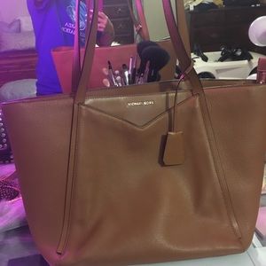 Michael Kors leather tote bag